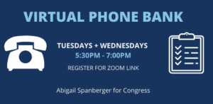 Team Spanberger Virtual Phone Bank! @ Virtual