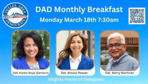 Dulles Area Democrats (DAD) March Breakfast - General Assembly Debrief @ Jimmy's Old Town Tavern